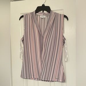 Striped Calvin Klein blouse size small